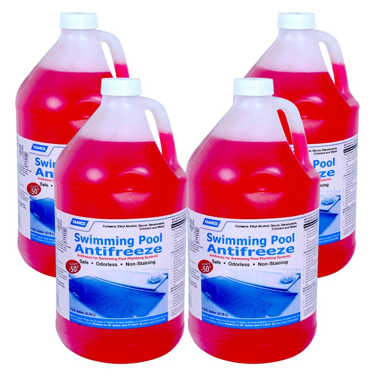 Camco Non Toxic Antifreeze 4 pack Pool Closing Chemicals Splash