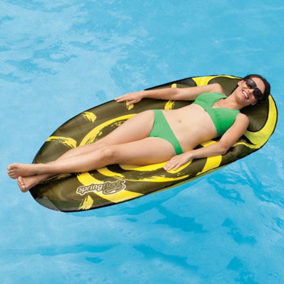 swimways spring float sundry lounger prints yellow swimways spring float sundry lounger prints yellow