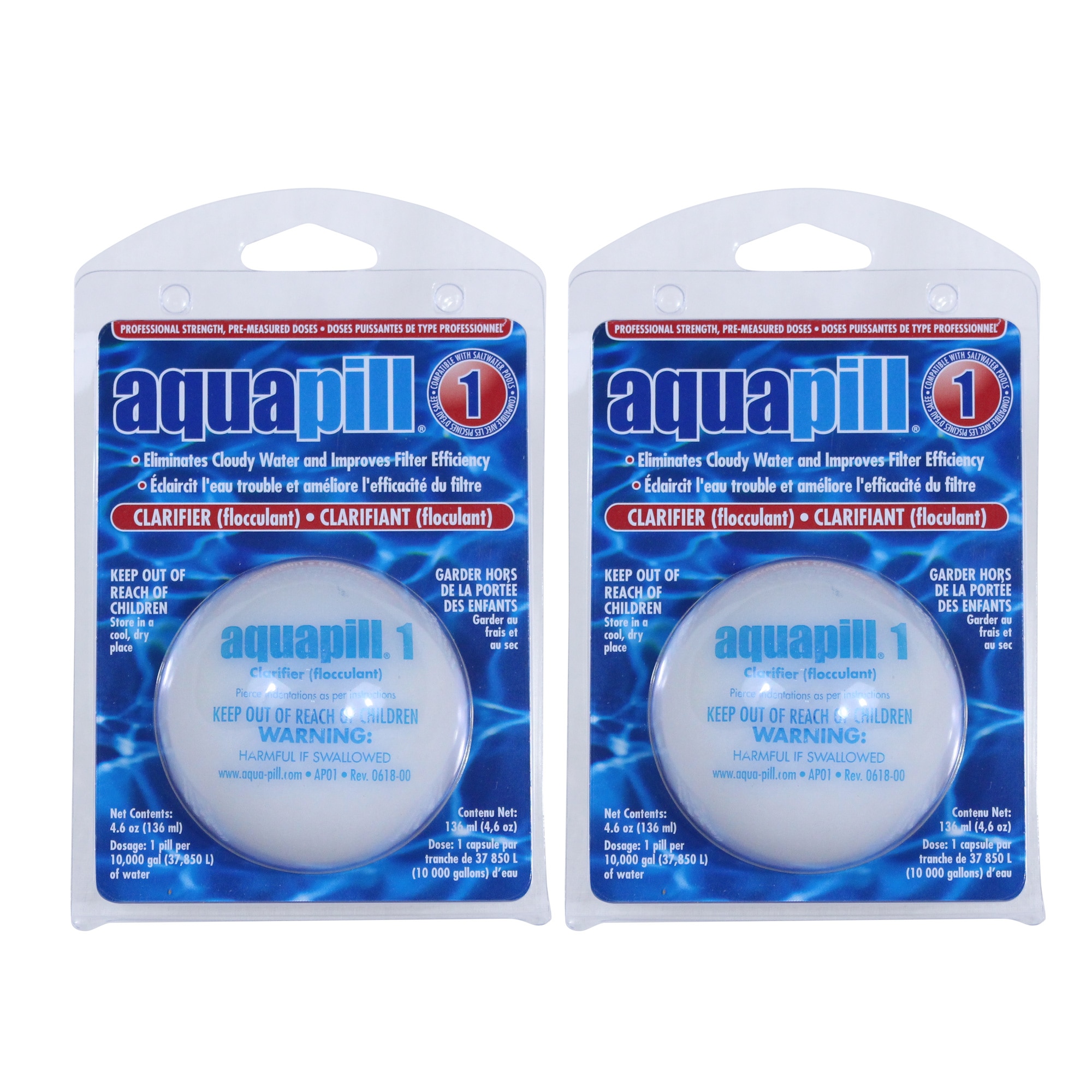 Aqua Pill 1 Swimming Pool Water Clarifier & Flocculant Chemical 2