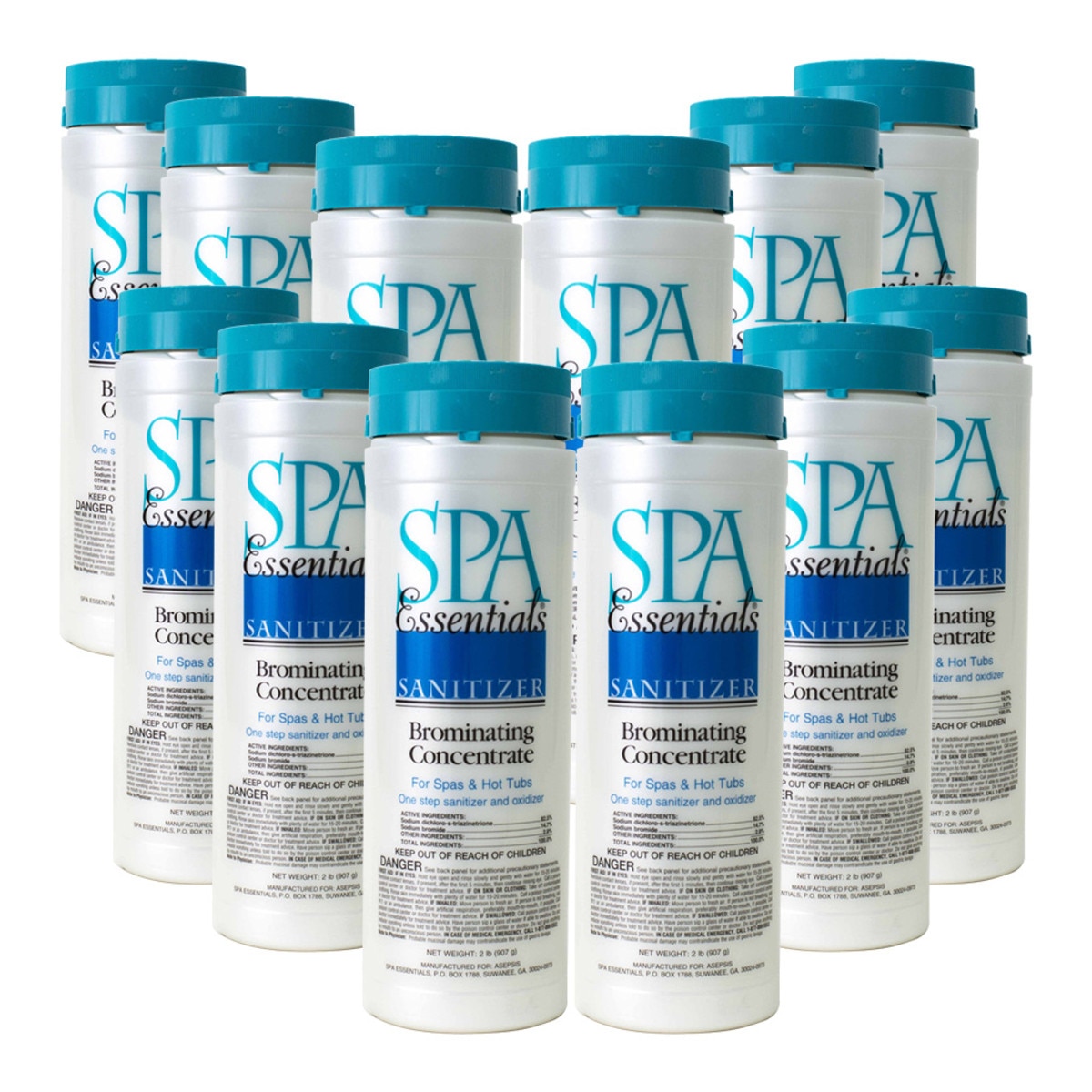 Spa Essentials Bromine Concentrate 12 x 2 Lbs Spa Bromine Splash