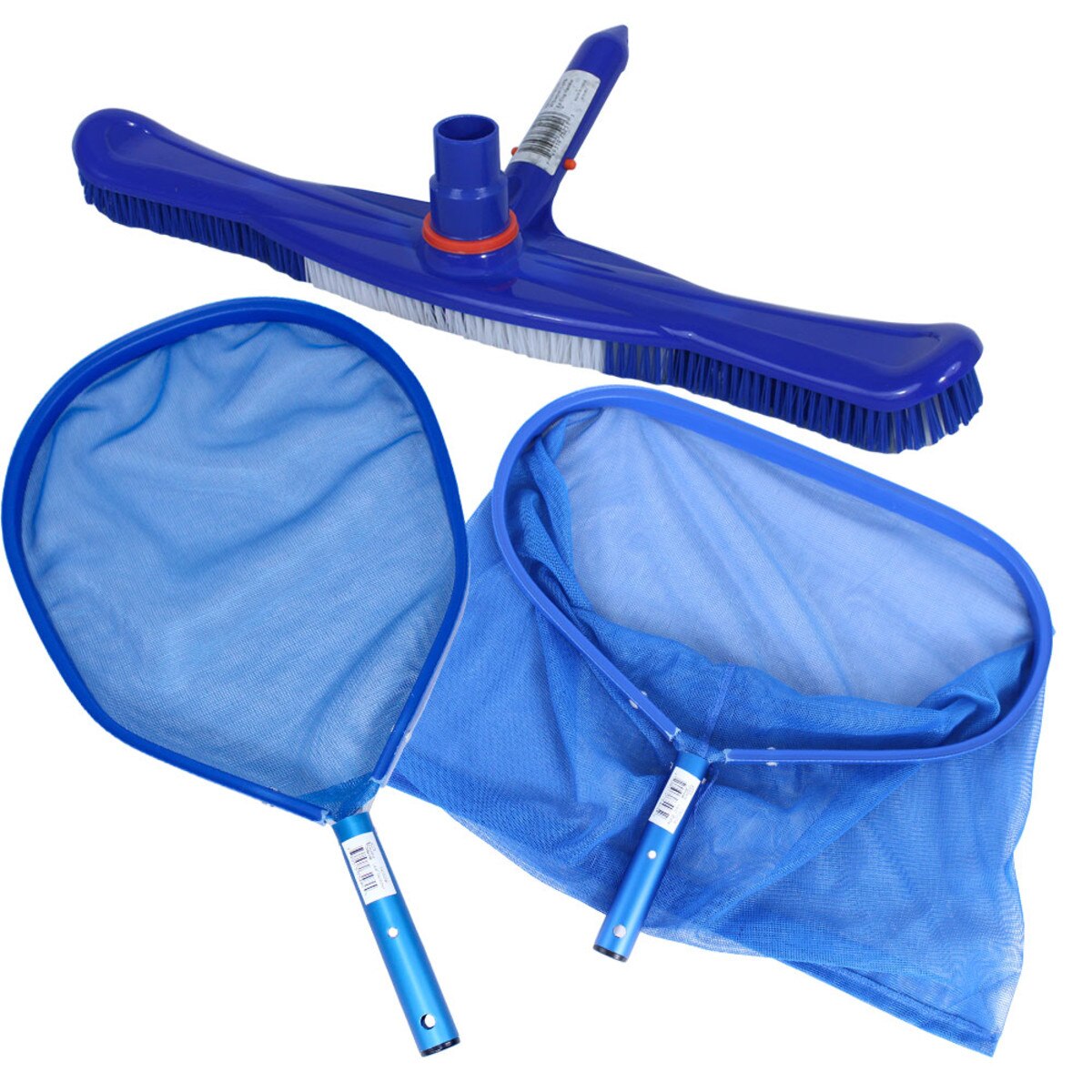 leaf skimmer with wheels and brushes