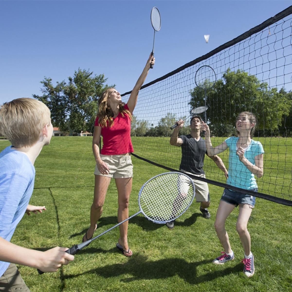 Kelsyus Premium Badminton & Volleyball Combo Pool Games Pool Toys