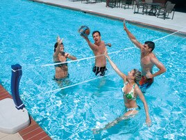 Swimways 2 In 1 Basketball Volleyball Game Splash Super Center