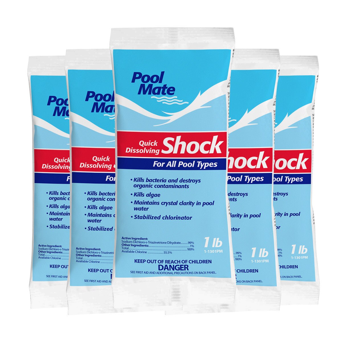 Quick Dissolving Shock 5 x 1 Lb Bags Splash Super Center