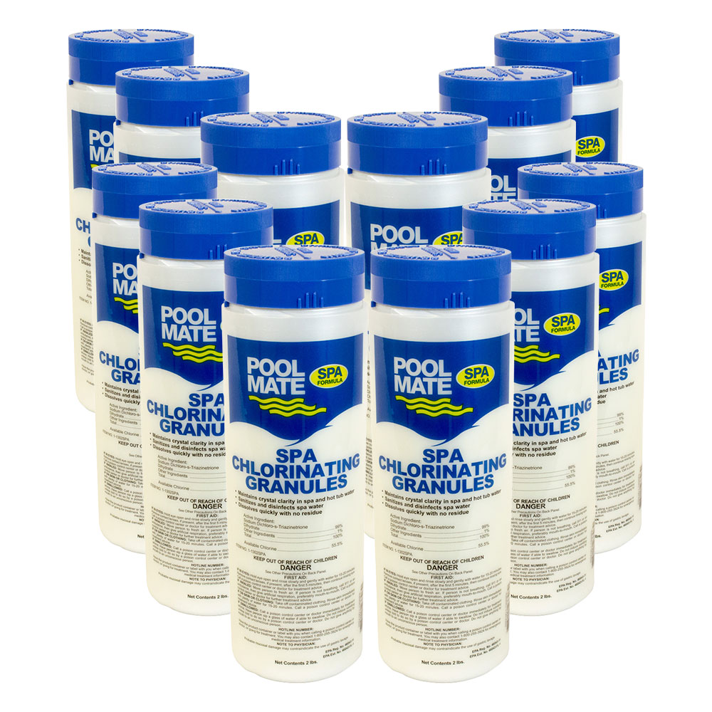 Pool Mate Spa Chlorine Granules 2 Lbs Spa Chlorine Splash Super Center