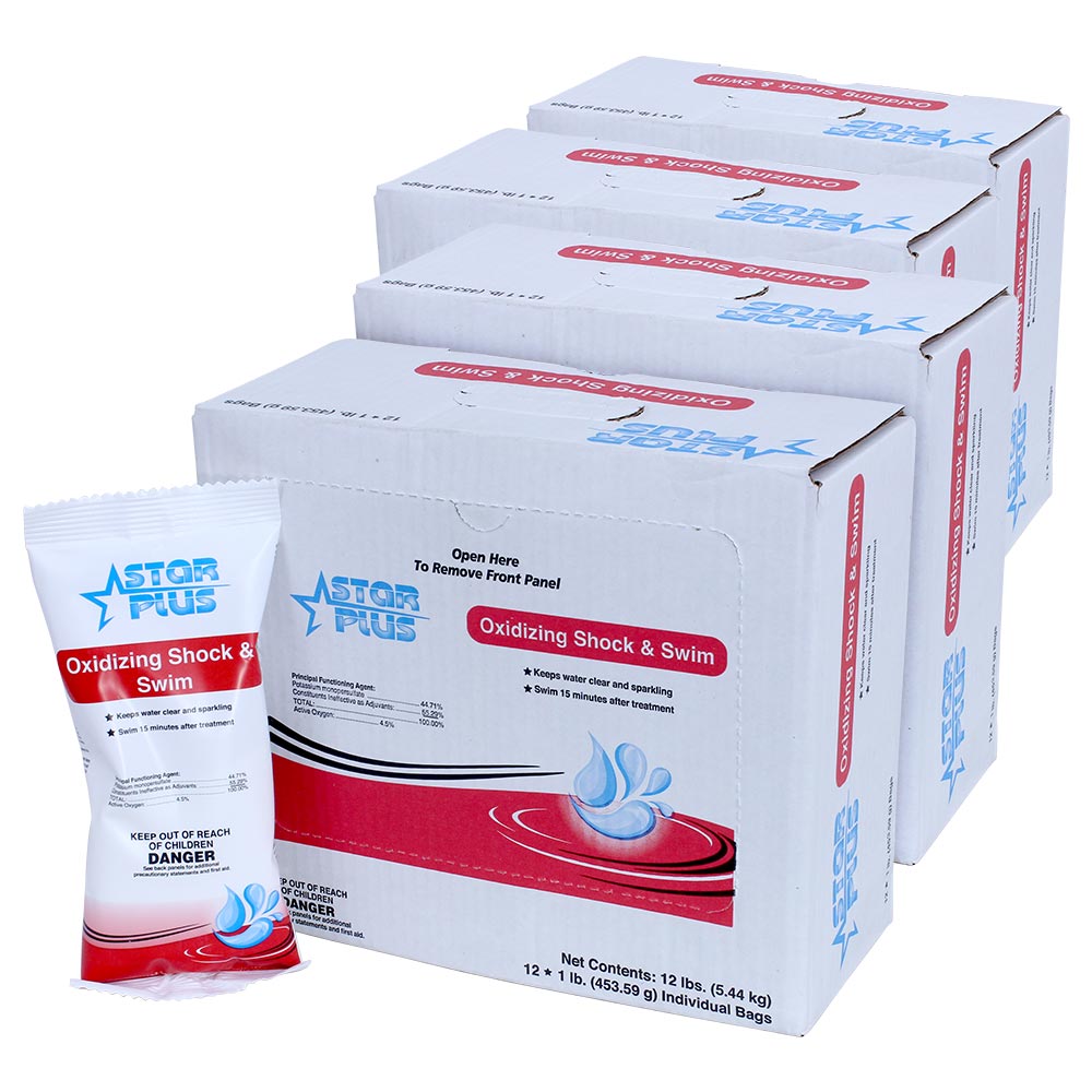 Shock Oxidizer 48 x 1 Lb Bags Pool Shock Splash Super Center