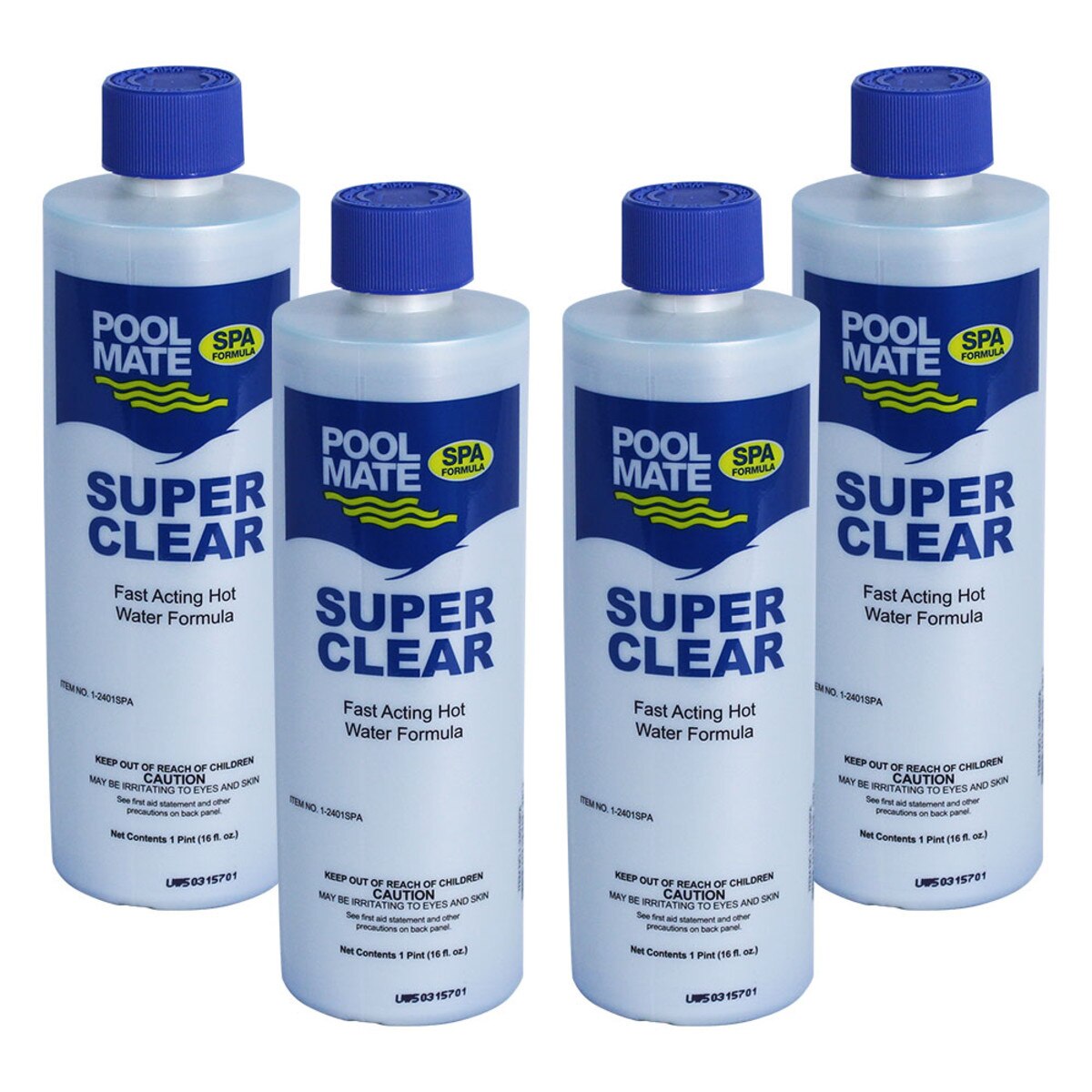 Pool Mate Super Clear 4 x 1 Pint Spa Clarifiers Splash Super Center