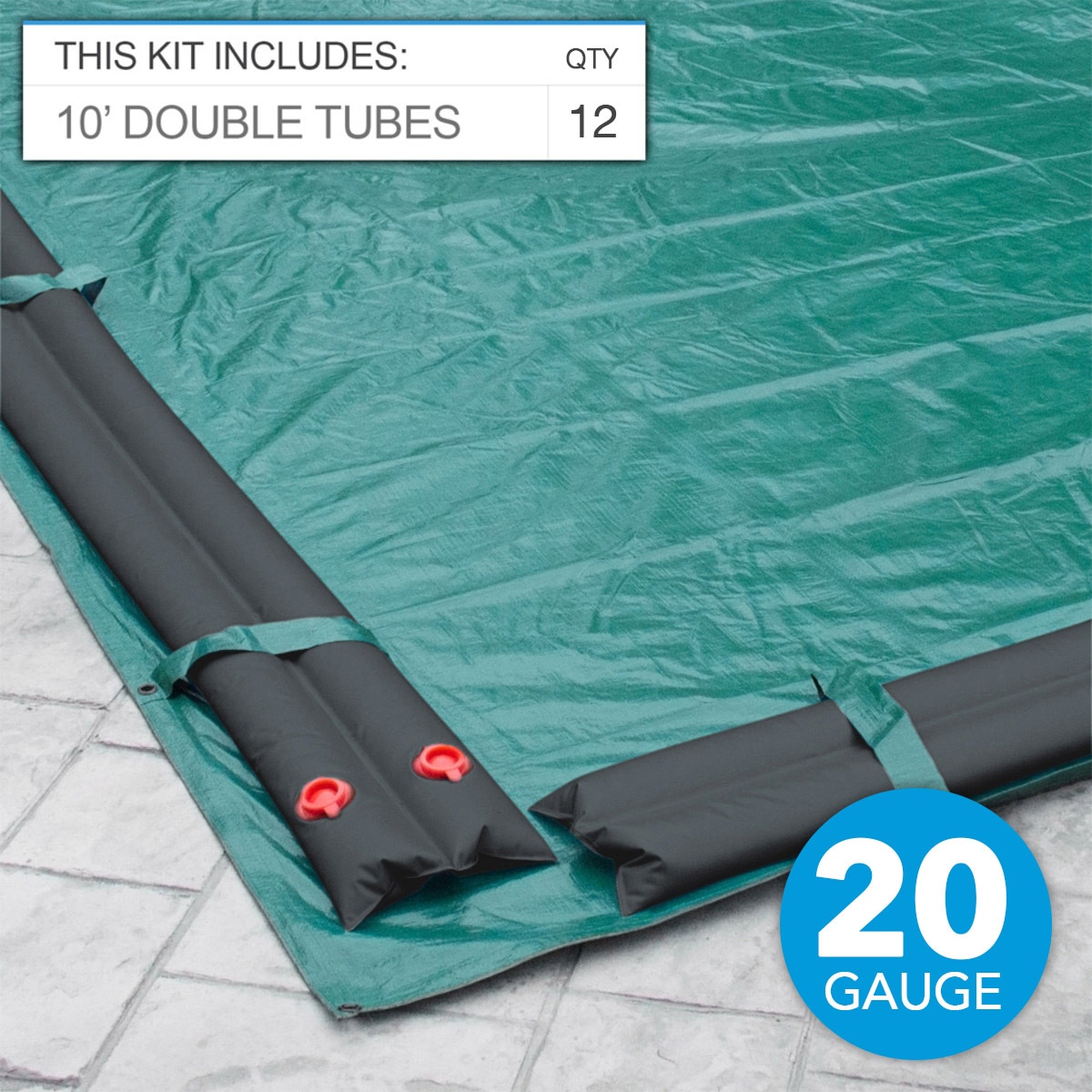 Robelle 20 Gauge Water Tube Kit for 18' x 36' Pool - Black