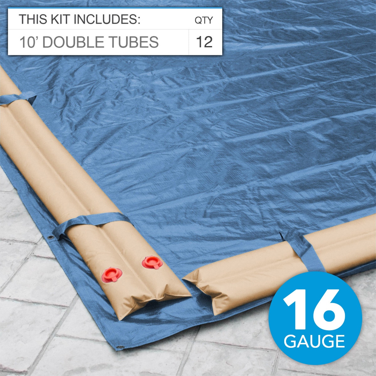 Robelle 16 Gauge Water Tube Kit for 18' x 36' Pool - Tan