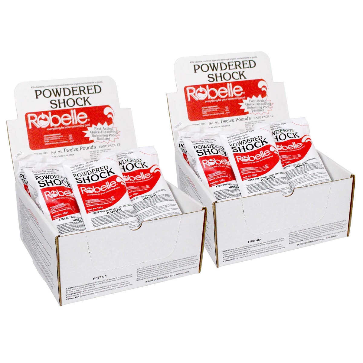 Robelle Powdered Shock - 24 x 1 Lb Bags | Pool Chemicals ...