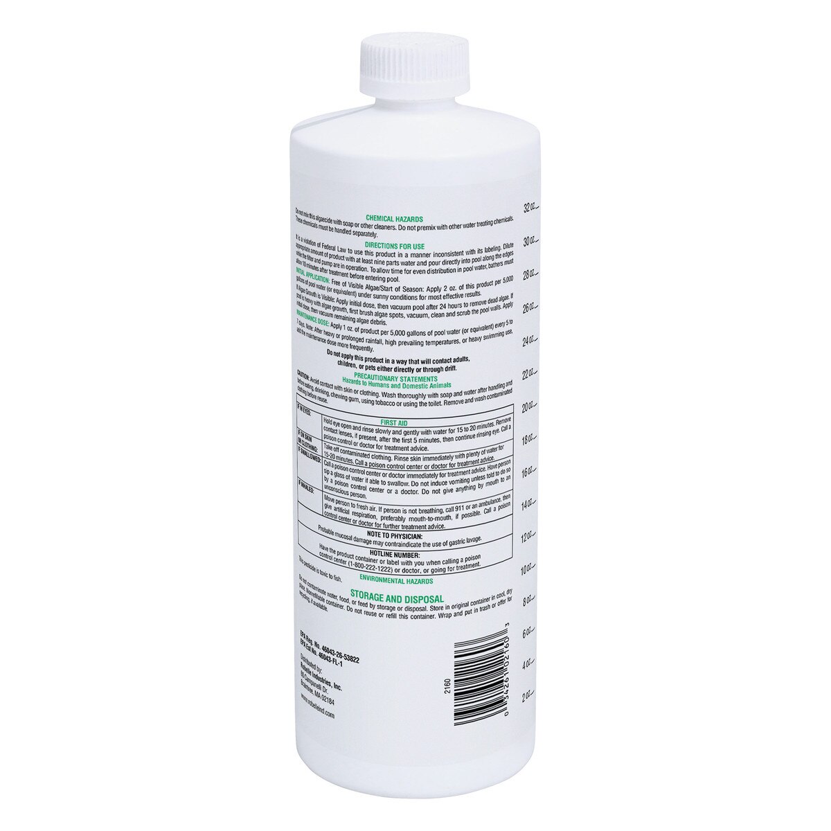 Algae Control - 1 Quart | Pool Algae Control | Splash ...