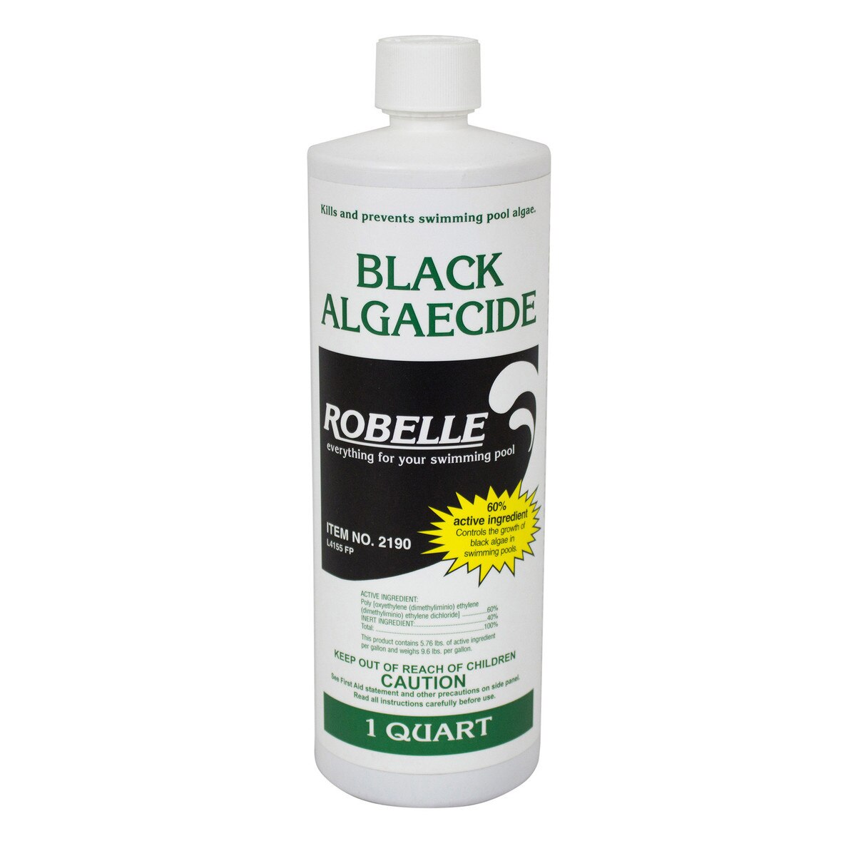 Black Algaecide 1 Quart Pool Algae Control Splash Super Center