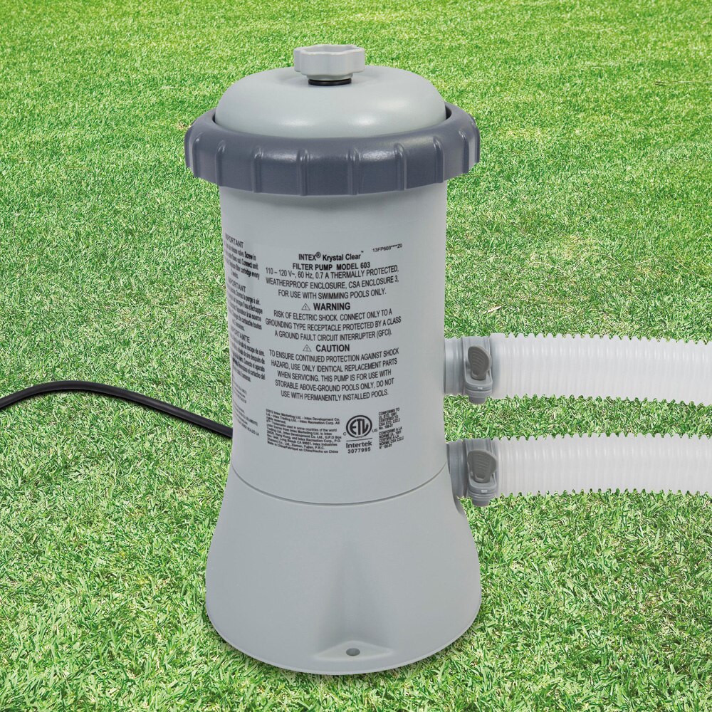 Intex Cartridge Filter Pump 530 GPH For Easy Set Prism Frame Above