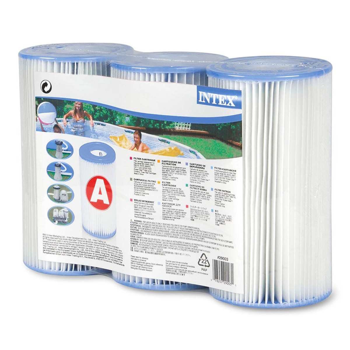 Intex Type A Filter Cartridge 3 Pack | Splash Super Center