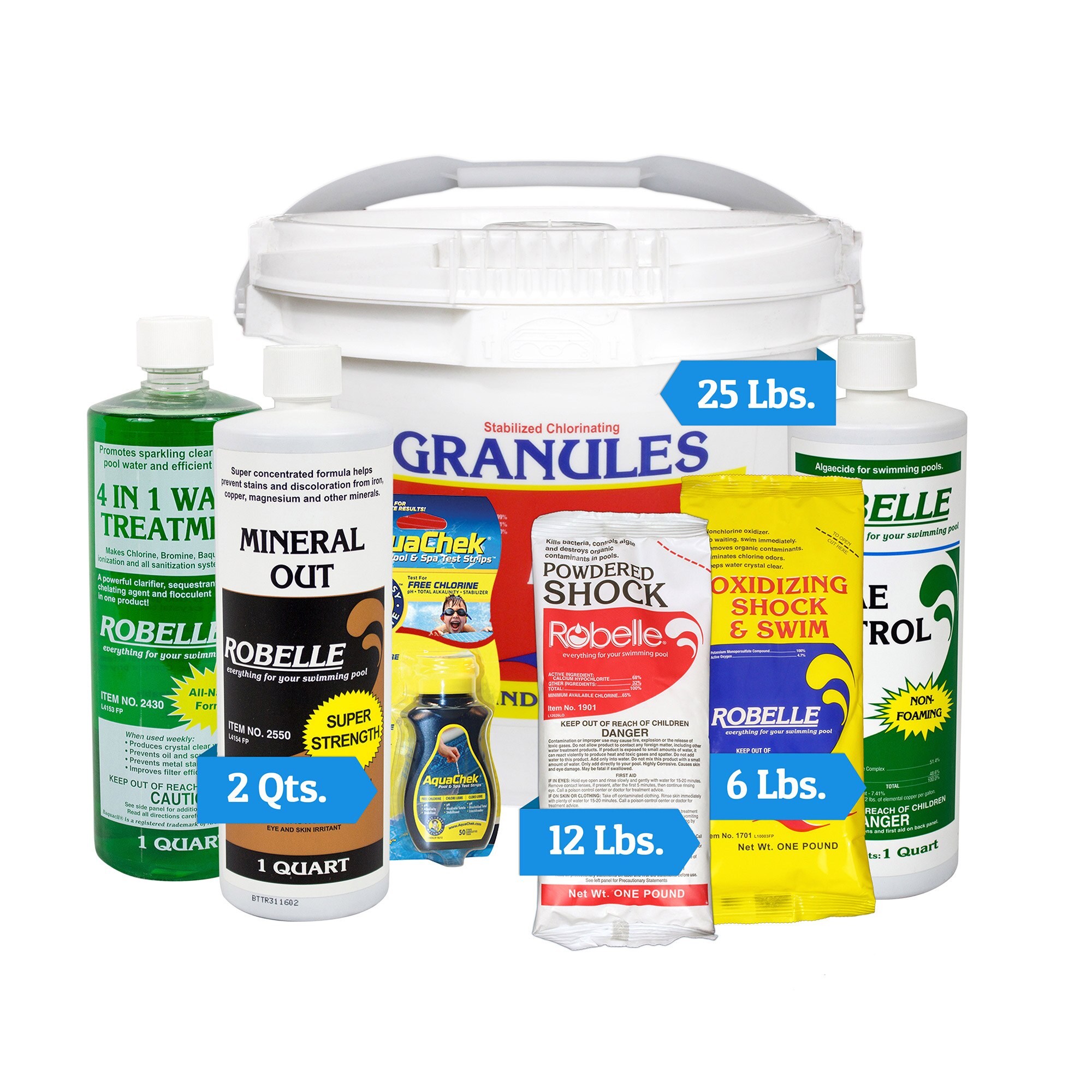 Chemical Kit with 25 Lbs Chlorine Sticks Splash Super Center