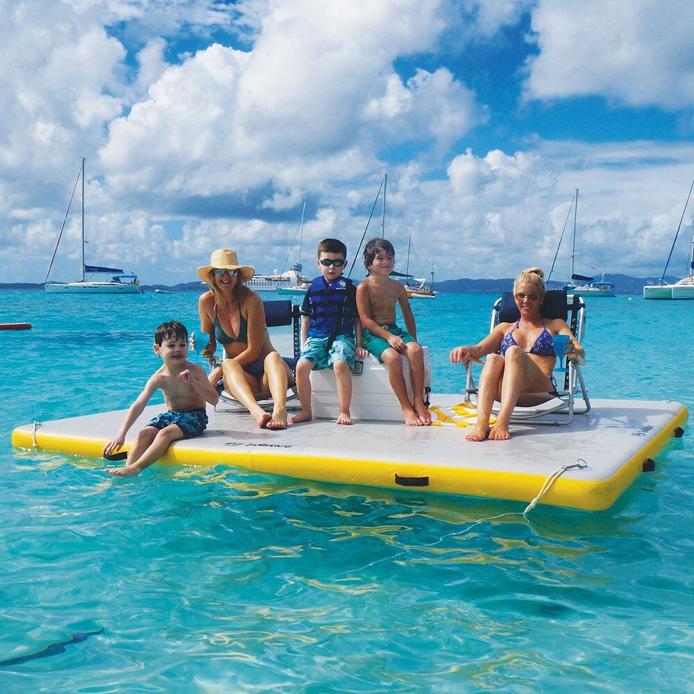 intex giant floating mat lake & river sports splash