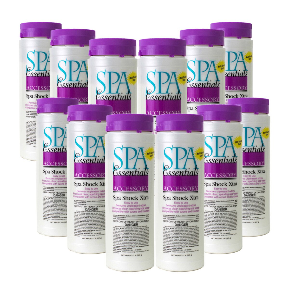 Spa Essentials Spa Shock Xtra 12 x 2 Lbs Spa Chlorine Shock