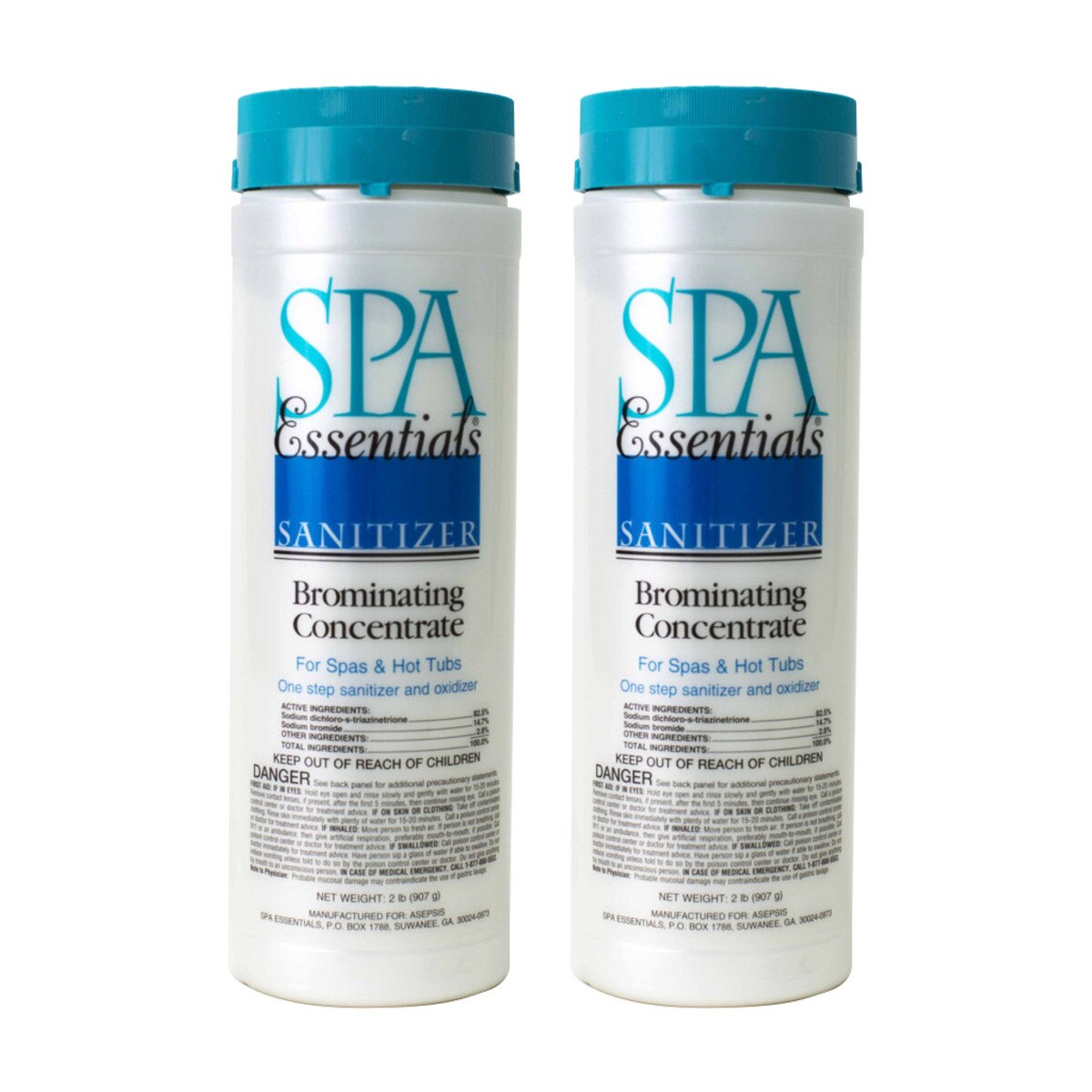 Spa Essentials Bromine Concentrate 2 x 2 Lbs Spa Bromine Splash