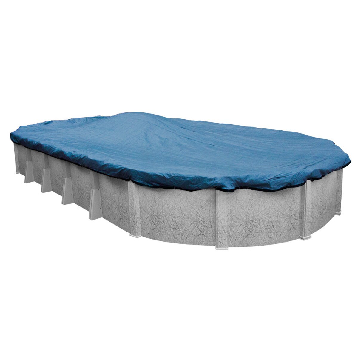 12' x 24' Oval Blue Mesh Pool Cover Splash Super Center