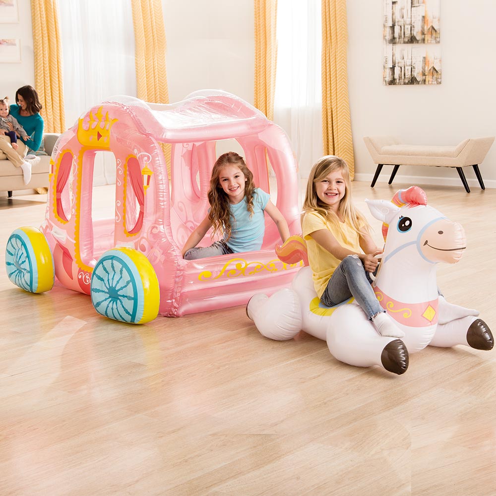 Intex 56"L X 53"W X 41" H Princess Carriage Swimming Pool Float eBay