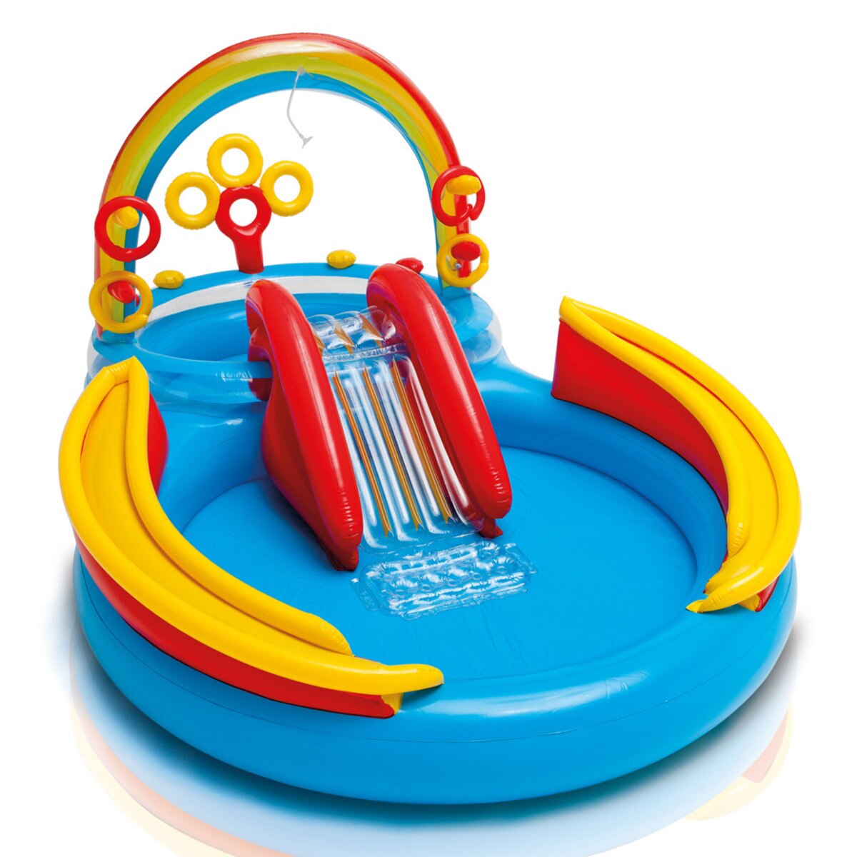 Intex Rainbow Ring 117" x 76" Swimming Pool Play Center w/ Sprayer