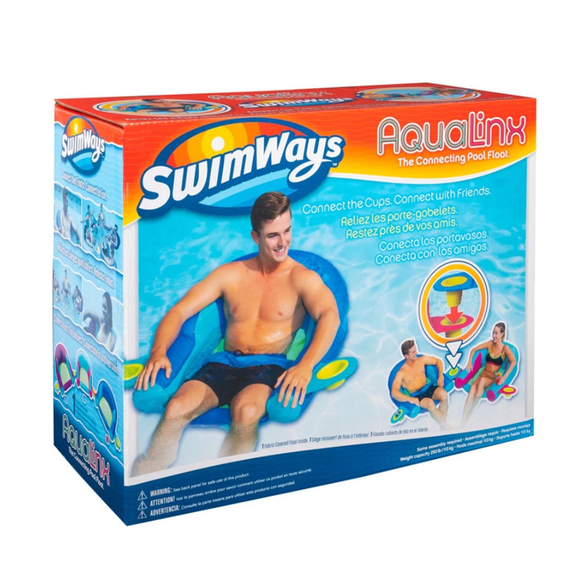 Swimways Aqualinx - Blue/Aqua | Floats & Lounges | Pool Supplies