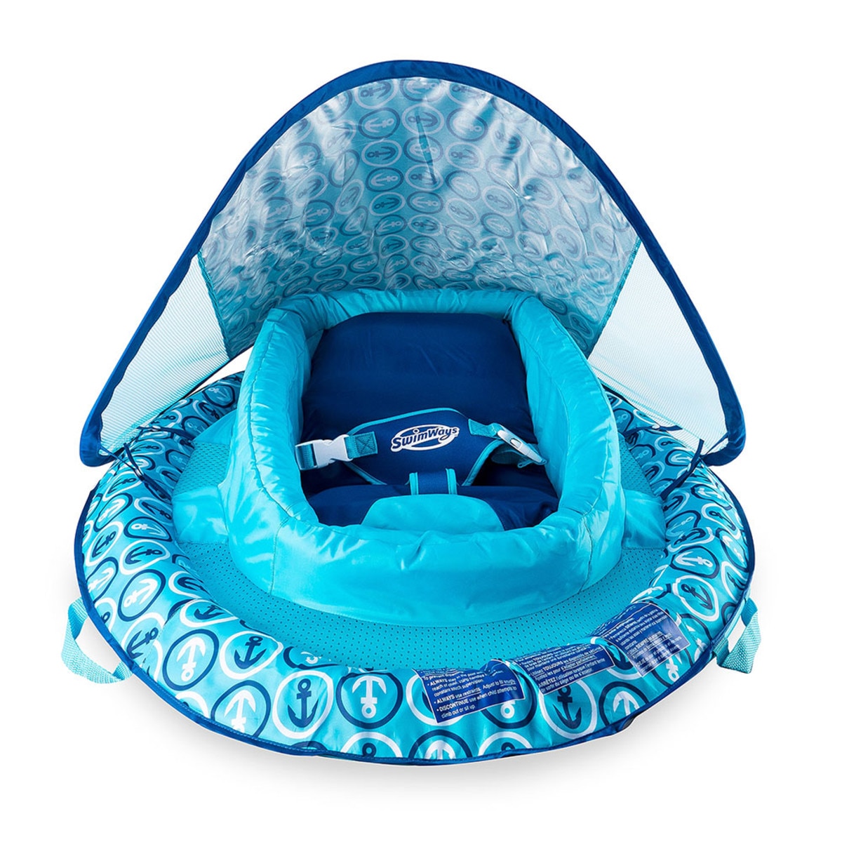 Swimways Infant Baby Spring Float Canopy - Blue | Kids Floats & Pools | Pool Supplies