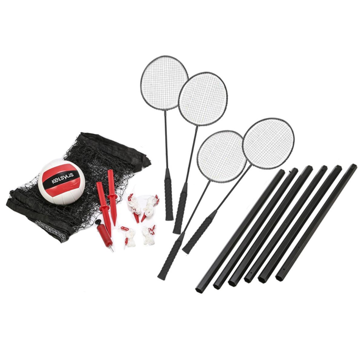 Kelsyus Premium Badminton & Volleyball Combo Splash Super Center