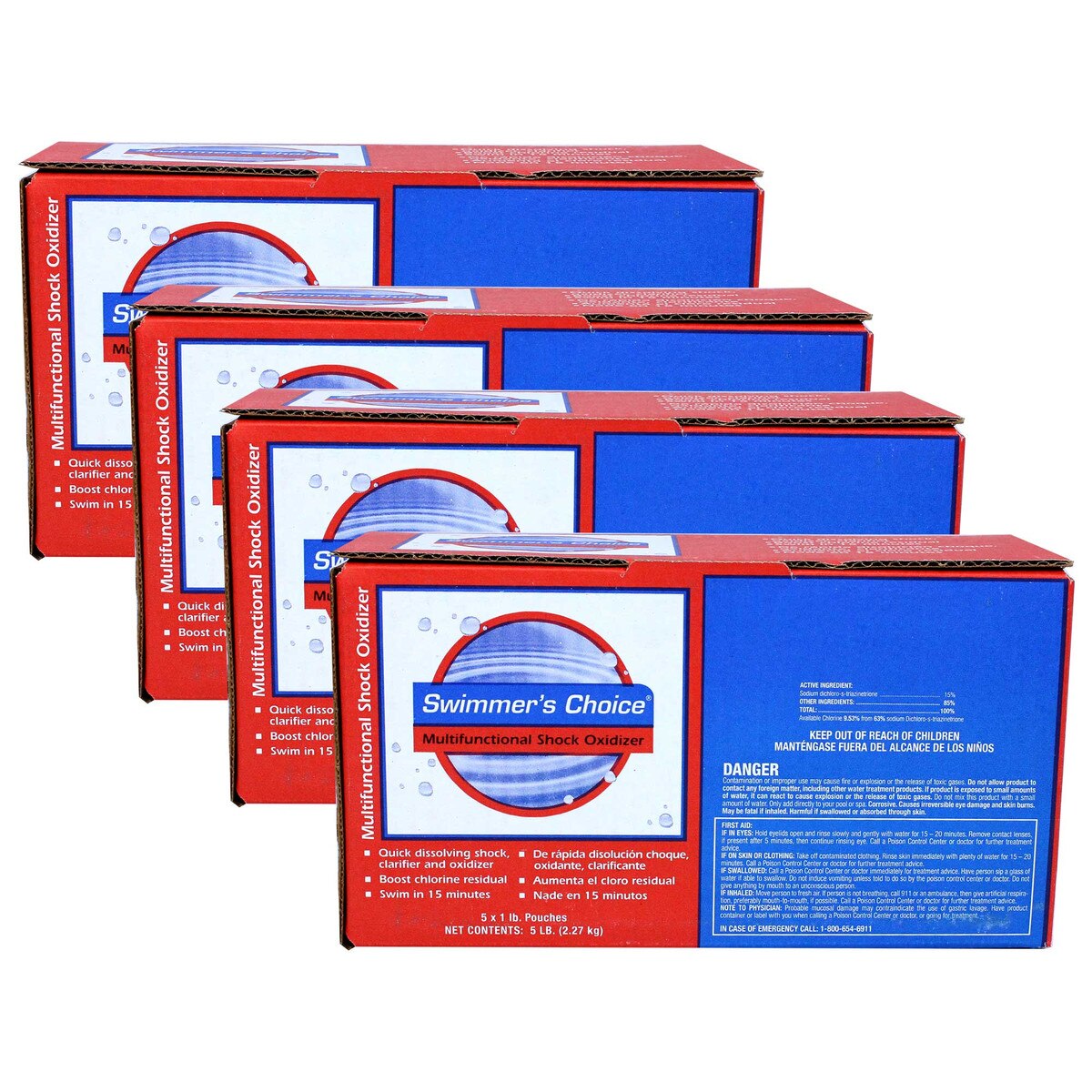 Multi Shock Oxidizer 20 x 1 Lb Bags Splash Super Center