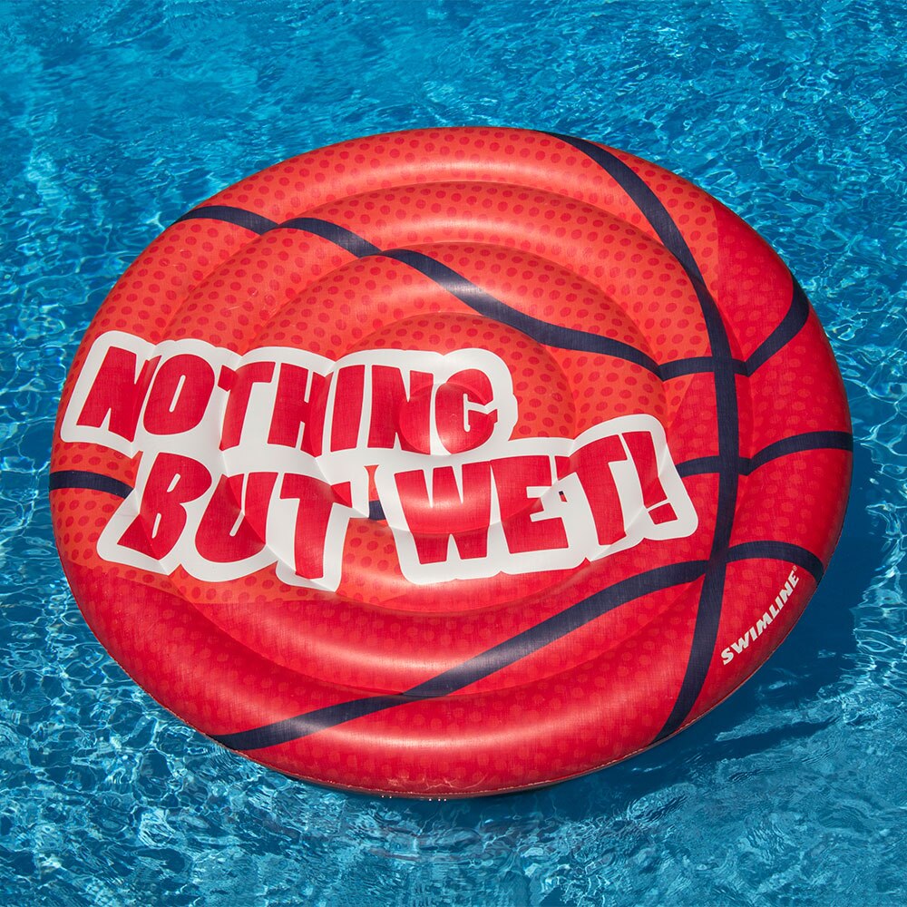 Swimline Pool Soccer Ball & Basketball Island Inflatable Float Combo