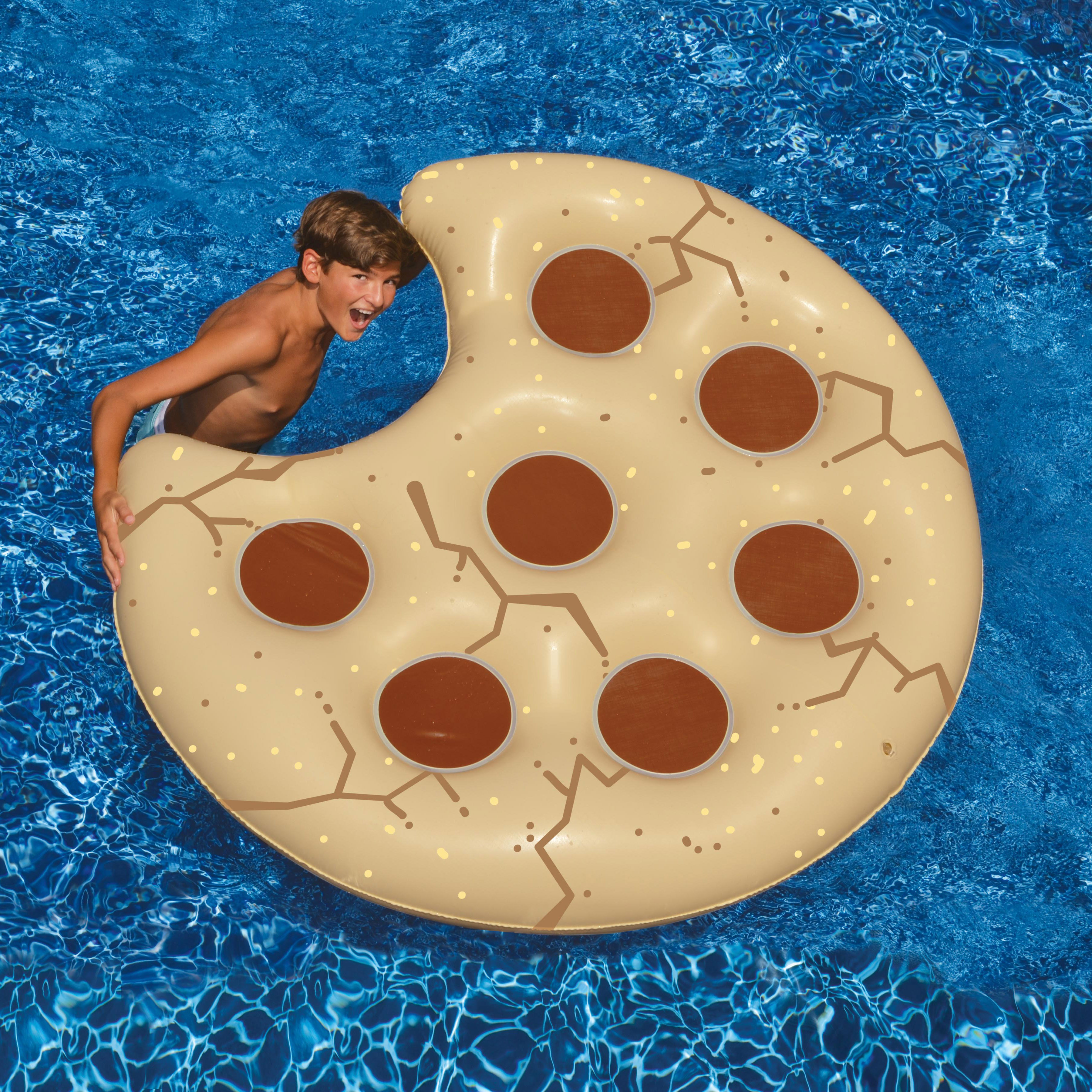 Swimline 60/" Cookie Swimming Pool Inflatable Food Island Float