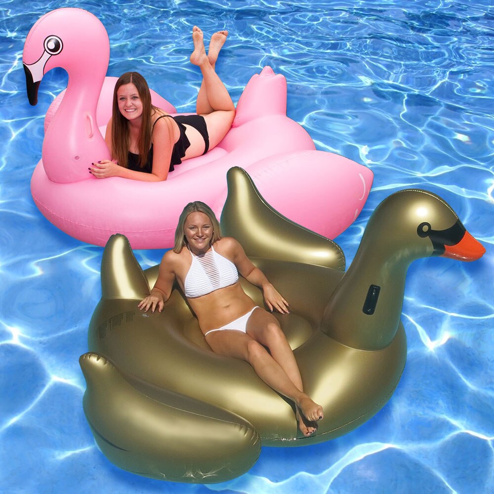 Swimline 104/" Giant Unicorn Swimming Pool Inflatable Animal Ride On Float