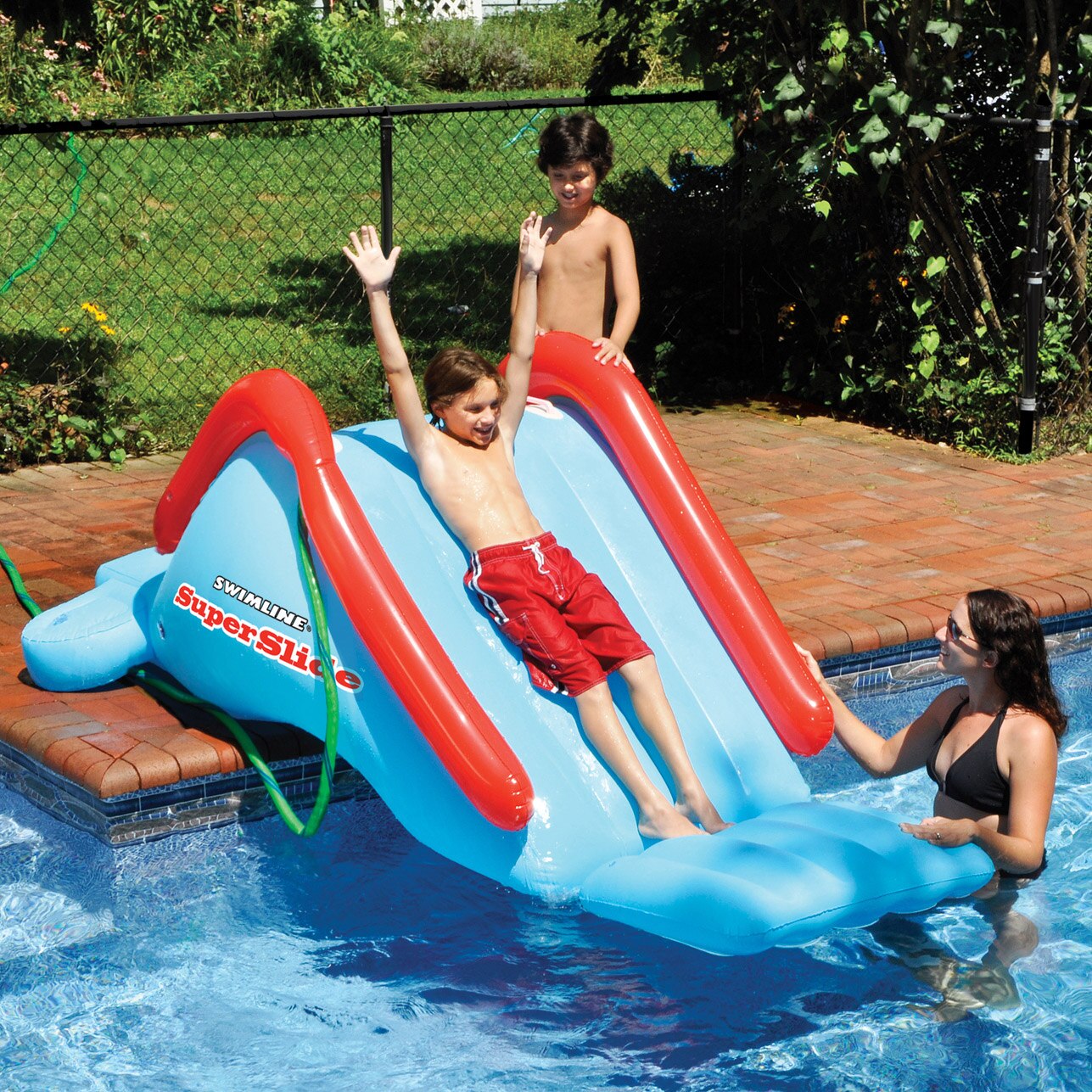 Swimline 82/" X 62/" Pirate Island Piscine Gonflable Float Set