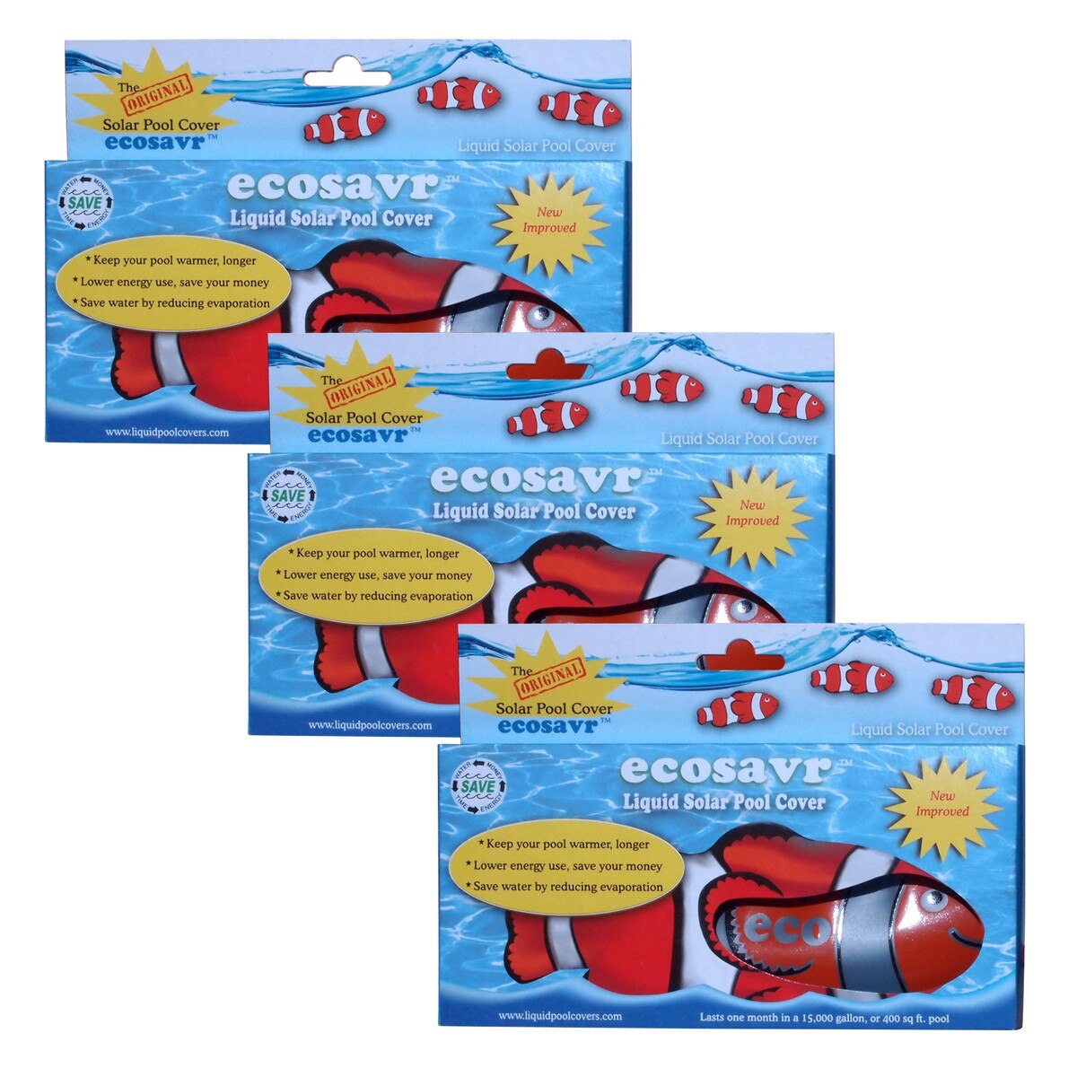 Solar Fish 3 Pack Pool Water Treatment Splash Super Center