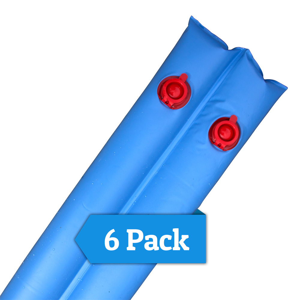 Robelle 16 Gauge 8' Double Chamber Water Tube - Blue 6 pack